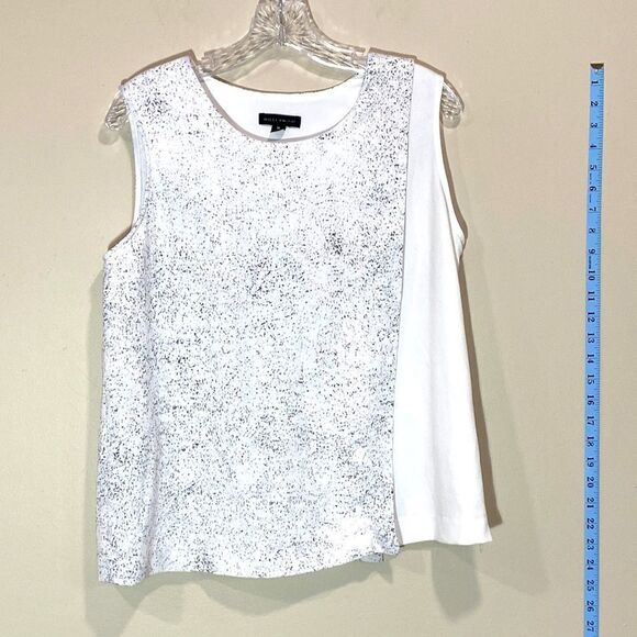 White Wraparound Dress Top By Willi Smith. Size Medium. - Picture 1 of 6